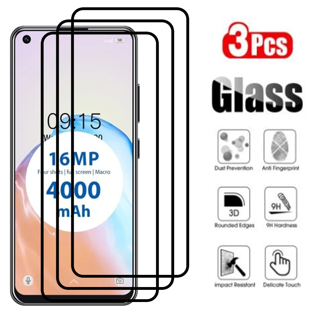 

Закаленное стекло с полным покрытием для Oukitel C18 Pro, 3 шт., Защита экрана для Oukitel C17