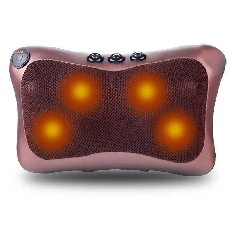 

Neck Massager Car Home Cervical Shiatsu Massage Neck Back Waist Body Electric Multifunctional Massage Pillow Cushion