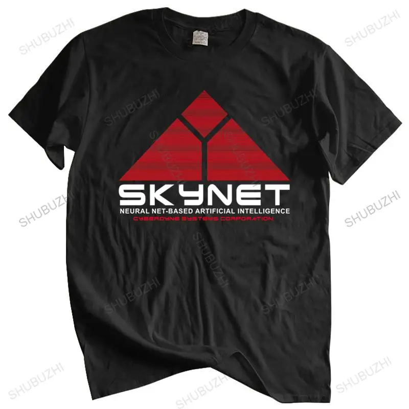 

Футболка мужская с круглым вырезом, горячая Распродажа SKYNET, логотип, футболка-Cyberdyne, Сара Терминатор, системы Джон исследование, Коннор, хлоп...