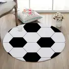 Круглый 3D ковер для гостиной, деревянный коврик для стула, входной коврик, для спальни, кухни, коврик для гостиной, фланелевый нескользящий ковер для пола