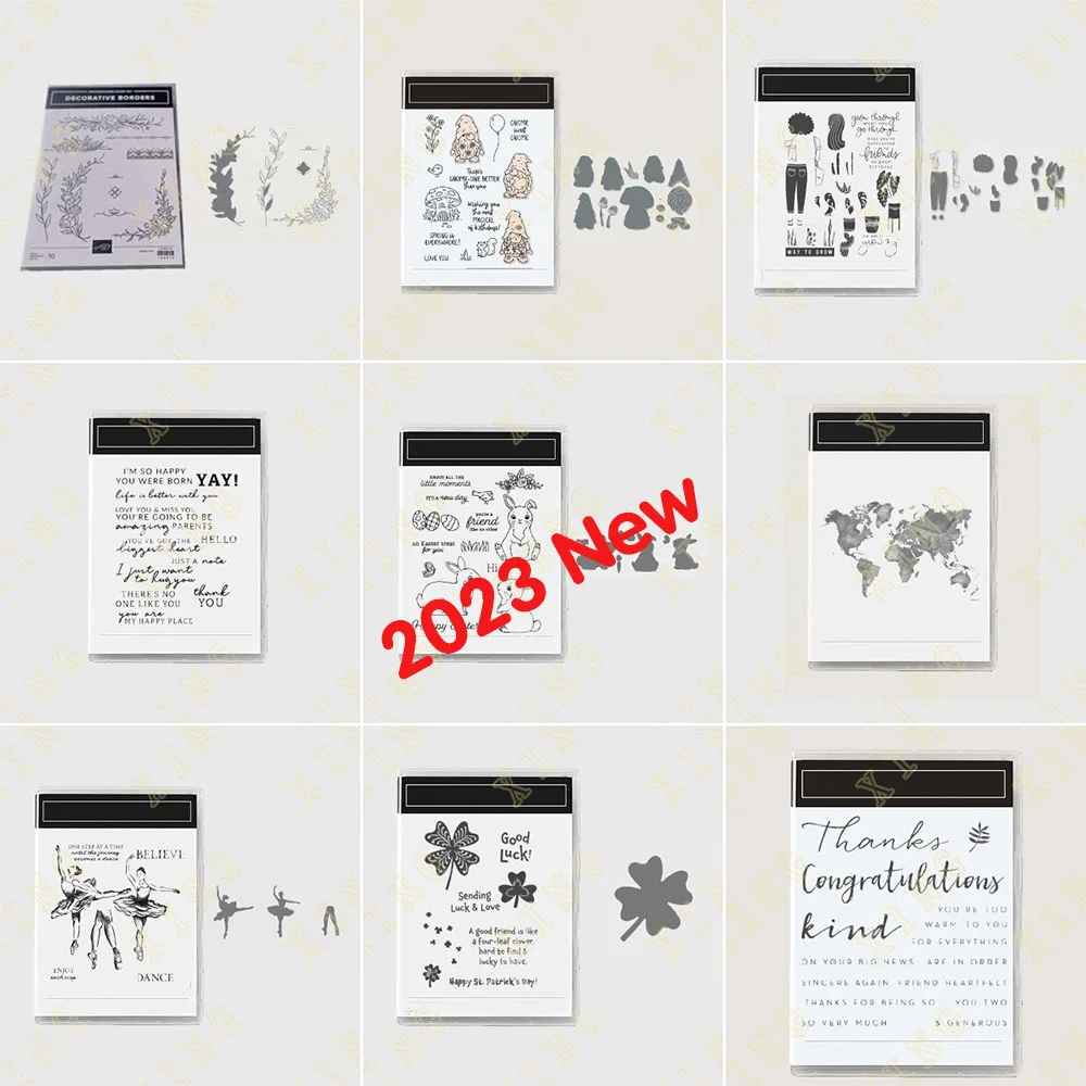 

Bunny Mushroom 2022 2023 New Metal Cutting Dies Stamps Scrapbook Diary Decoration Embossing Template Diy Greeting Card Handmade