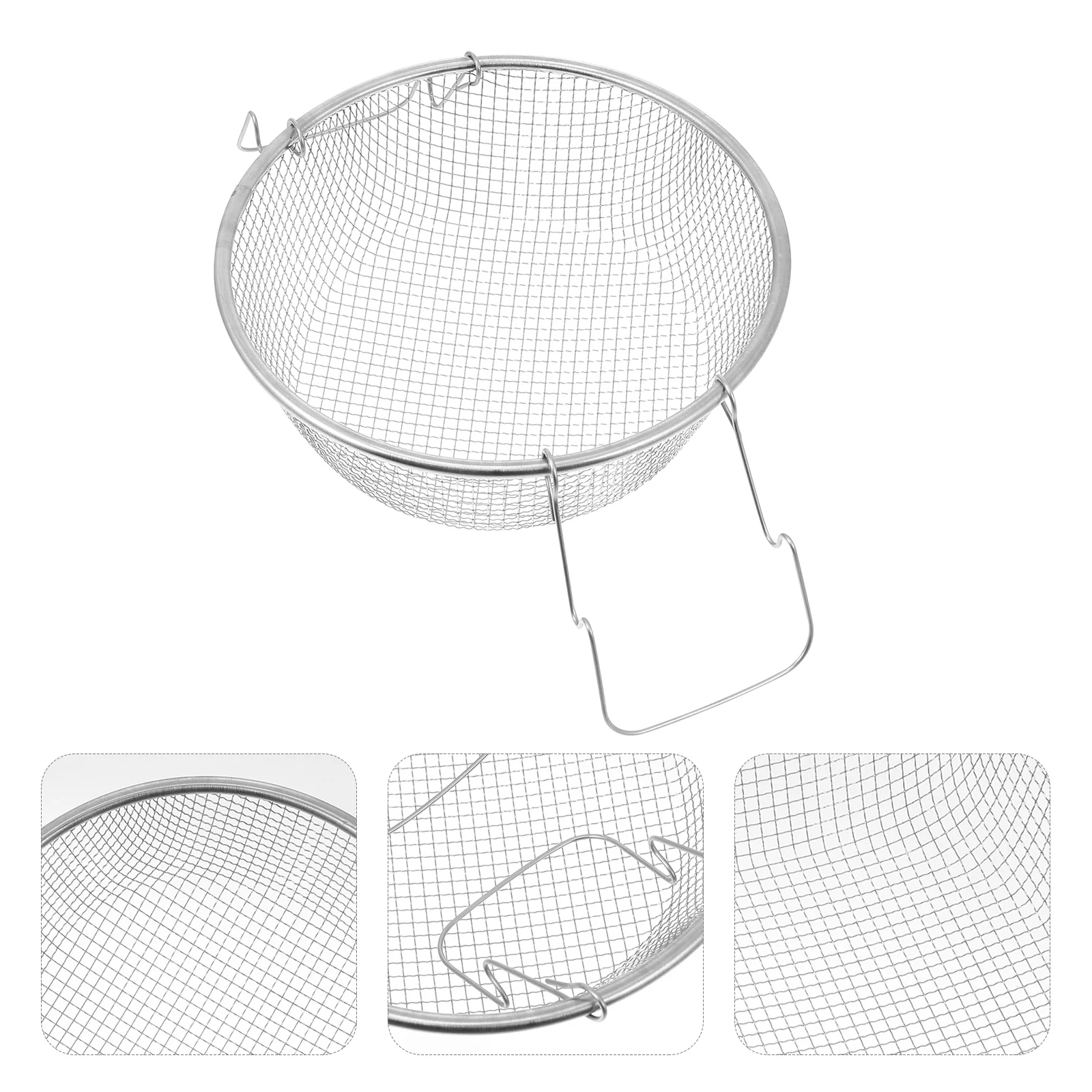 

Basket Fry Frying Fryer French Strainer Baskets Deep Chip Cooking Fried Holder Skimmer Fries Turkey Serving Metal Kitchen Potato