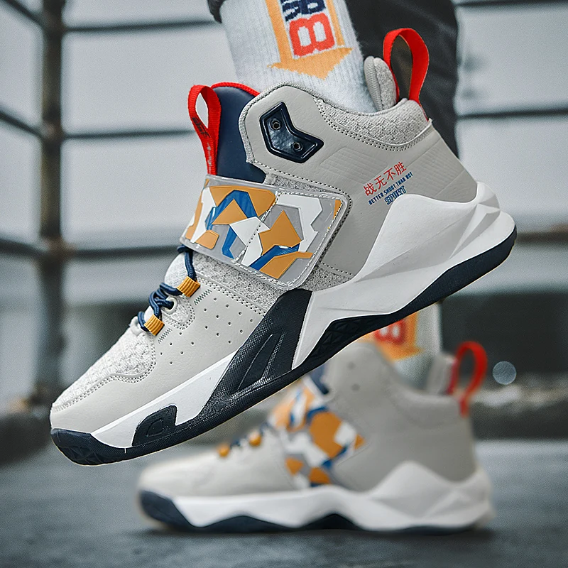 Mens Basketball Shoes Breathable Non-slip Sports Shoes Outdoor Unisex Gym Training Athletic Shoes Boys Casual Sport Tennis Shoes