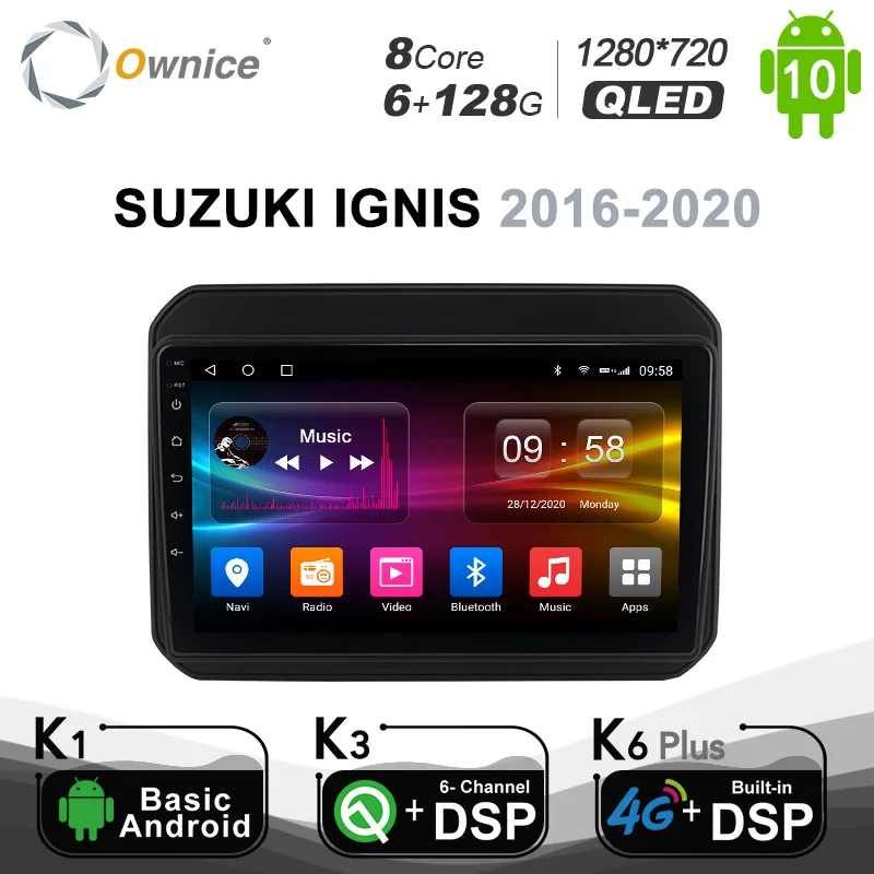 

Автомагнитола Ownice, стерео-система на Android 10,0, 6 ГБ + 128 Гб, с GPS, 4G, LTE, 323*2000 для Mazda 2003 BJ 1280-720