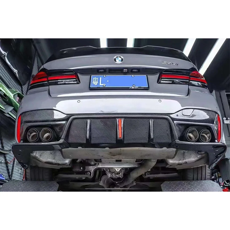 Для BMW 5 серии M5 F90 G30 G38 540 3D с подсветкой Стиль углеродного волокна Автомобильный