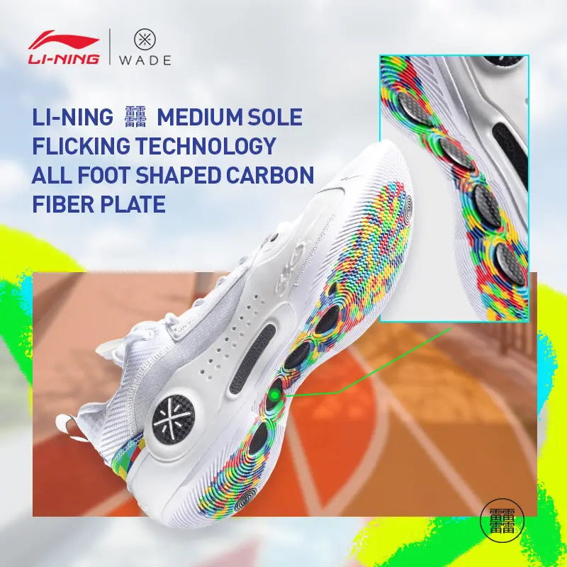 Фото Баскетбольная обувь LI-NING Way of Wade 10, профессиональная спортивная обувь с подкладкой, кроссовки Dwade ABAS083 №4