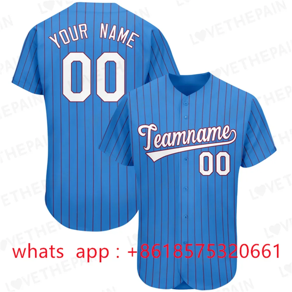 Custom Baseball Jerseys 90s Street Hip-Hop Sweat-Absorbent Softball Uniform Short-Sleeve Cardigan Training Shirt