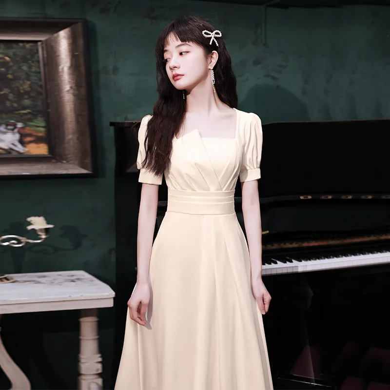 

Women Sexy Asyymetrical Collar Cheongsam Bridal Wedding Dresses Banquet A-line Qipao Oversized 3XL Mid length Evening Vestidos