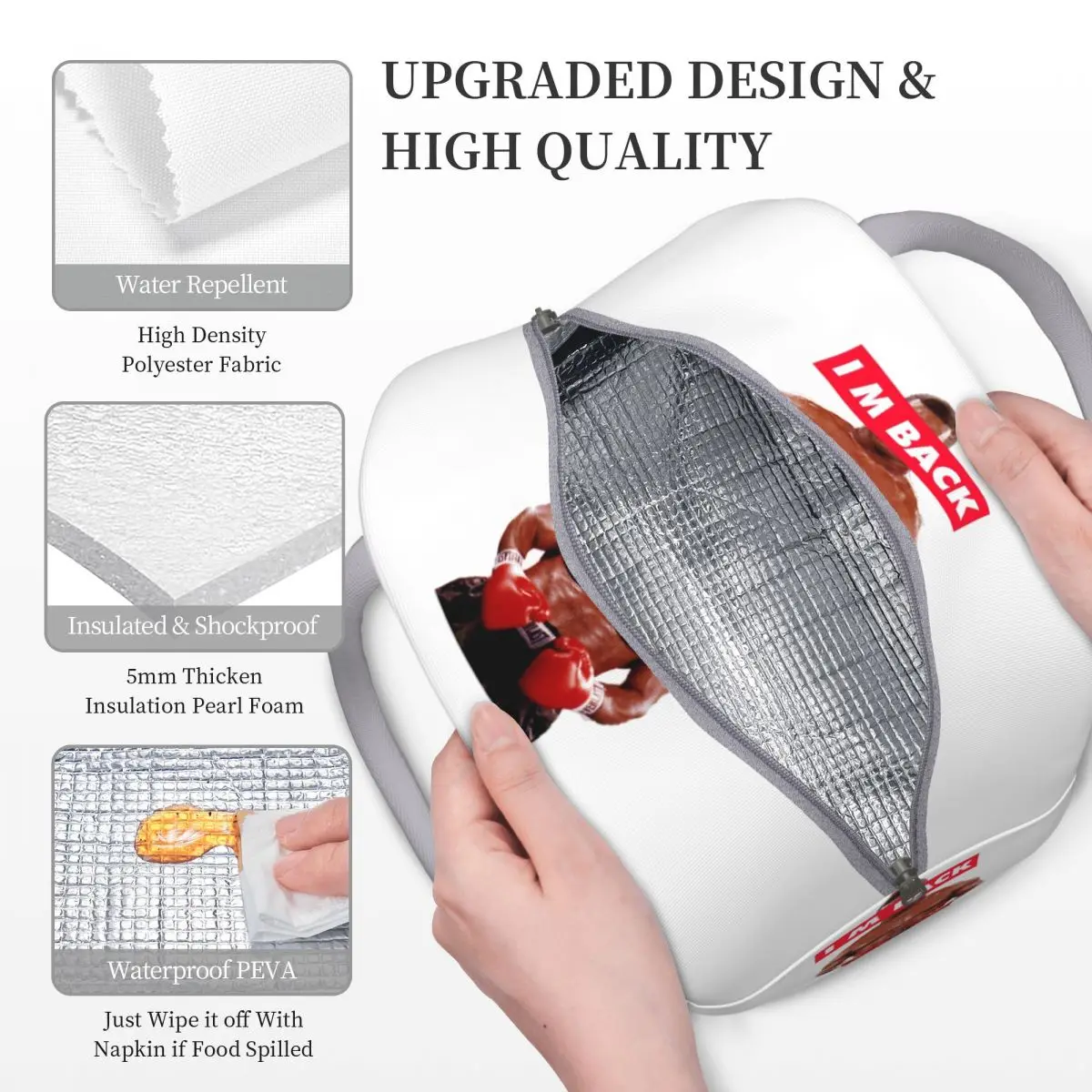 TYSONs I M термоизолированная сумка для ланча работы Переносной Контейнер пищевых