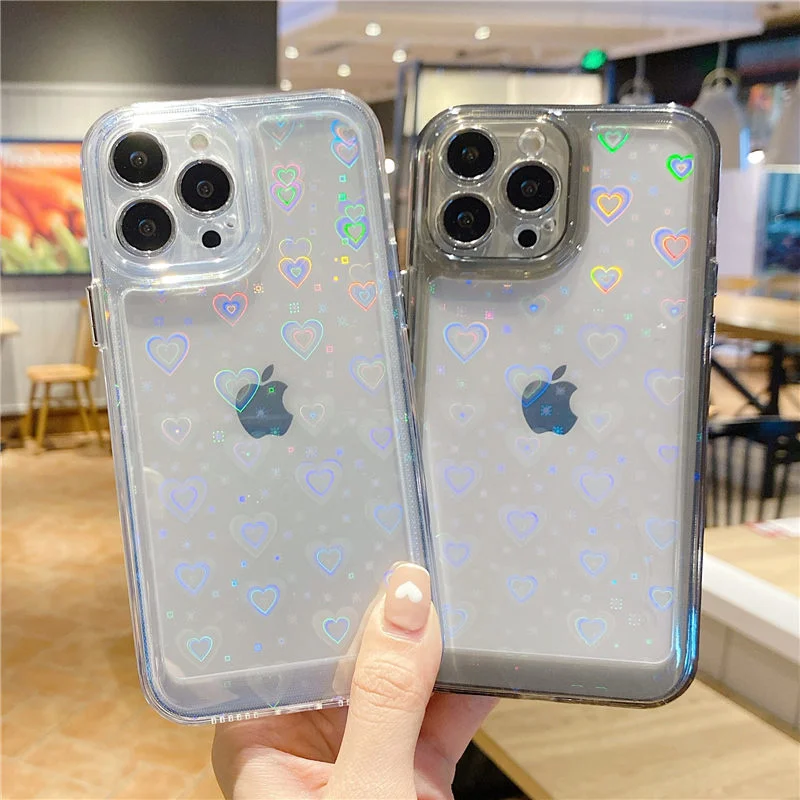 Мигающий акриловый чехол для iPhone совместим с моделями 13 Pro max 12 11 XR x XS 7 8 plus Se |