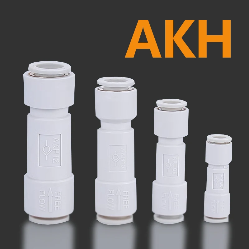 Пневматическая газовая труба одноходовой клапан обратный клапанAKH06-00AKH08-00
