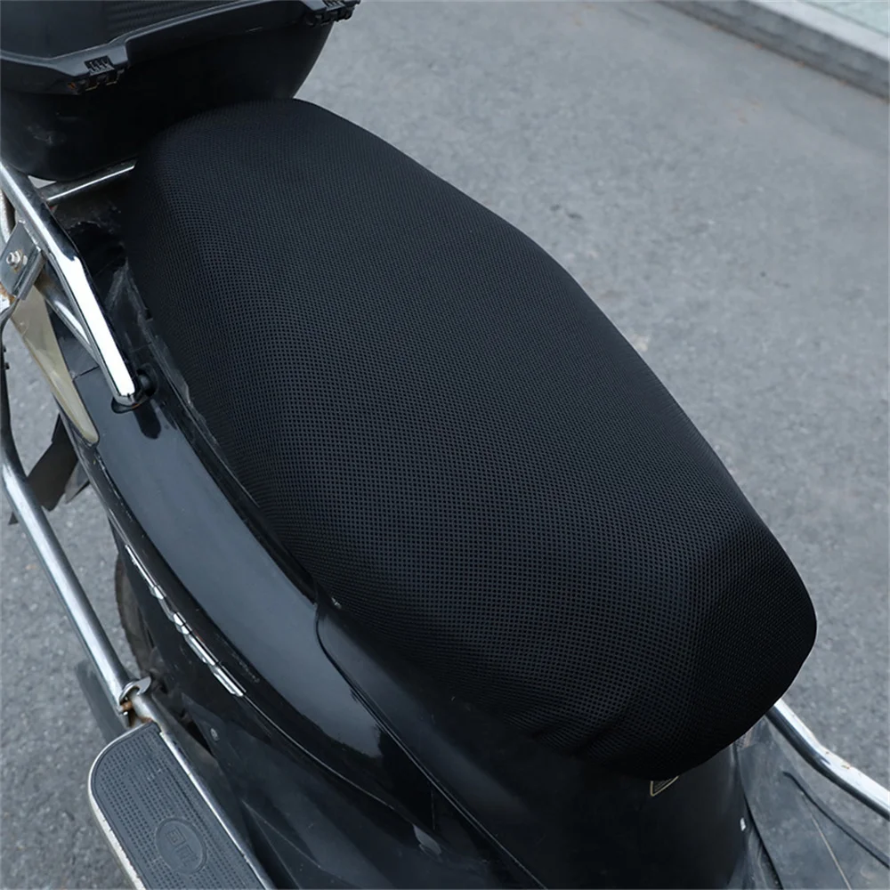 

75x55cm Motorcycle Cushion Seat Cover Mesh Anti-Slip Protective Cushion Electric vehicle seat Pad Motorcycle Accessories