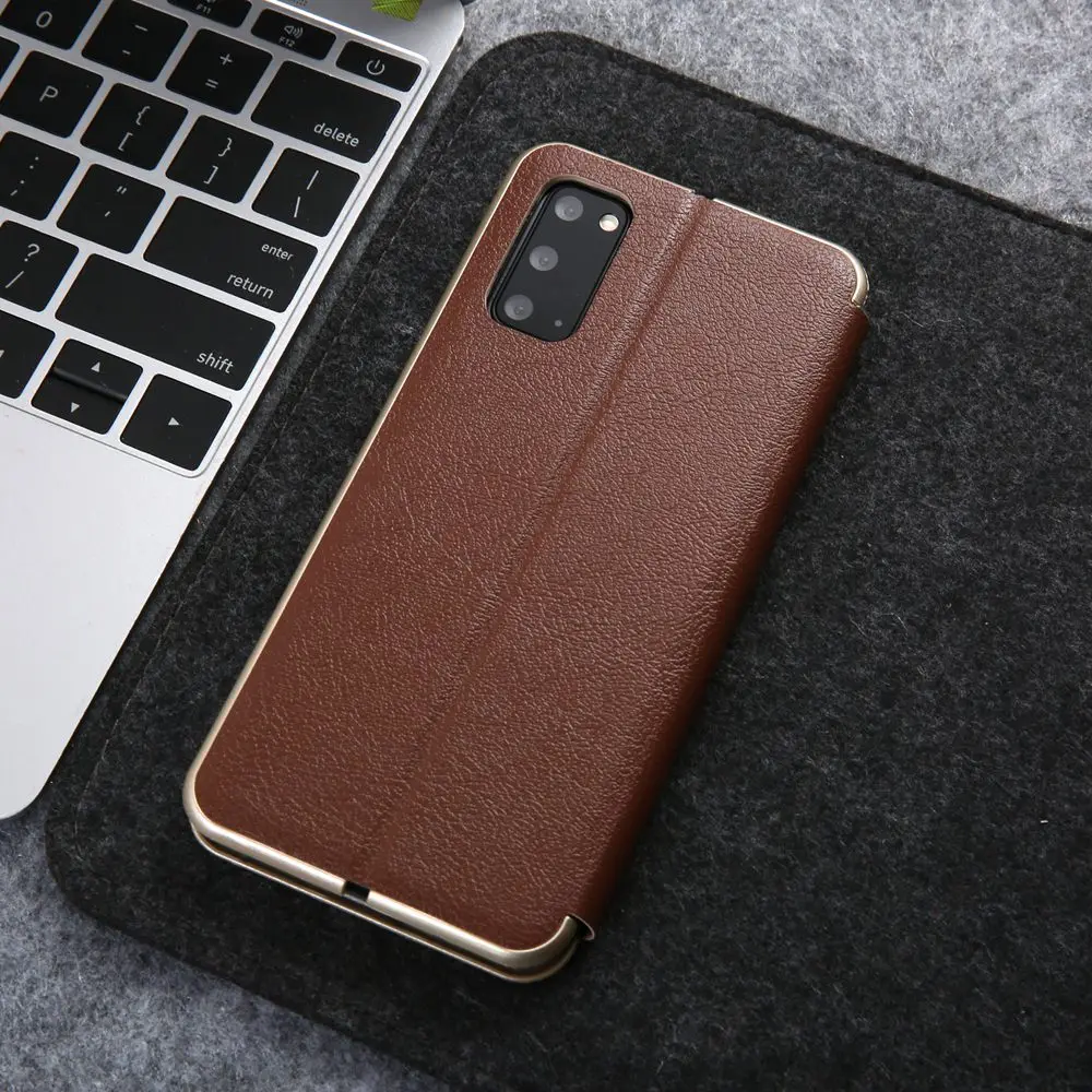 Magnetic Flip Case for Samsung Galaxy S20 FE S21 S22 S23 Ultra S10 S9 S8 Plus S20FE Leather Case Luxury Curved Edge Phone Cover