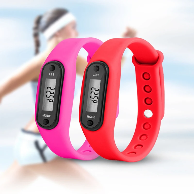 

Pedometer Watch Bracelets Digital LCD Walking Distance Wrap Cuff Drop Ship Pedometer Calorie Counter Run Step Bracelet Pedometer