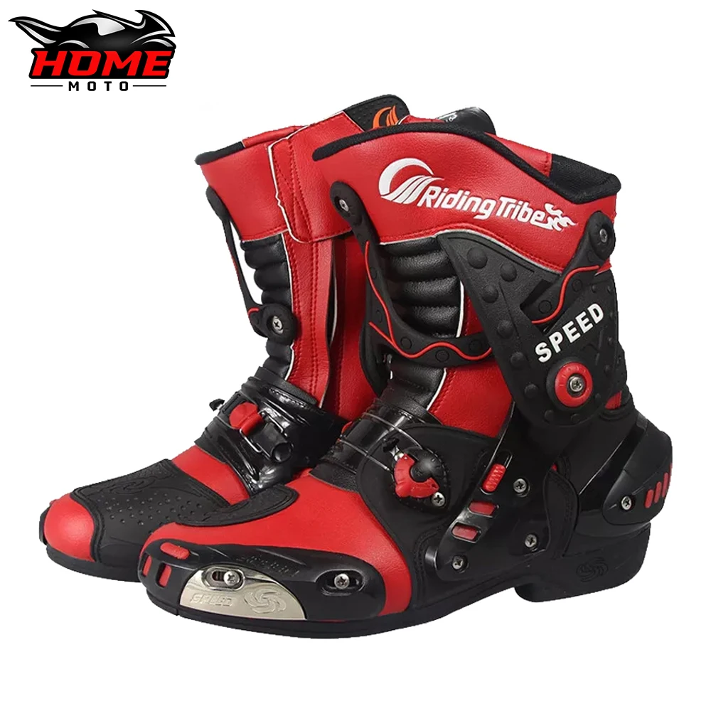 

Waterproof Motorcycle Boots PU Leather Motorsport Riding Racing Boots Motocross Protection Men Boots Motorcycle Equipment