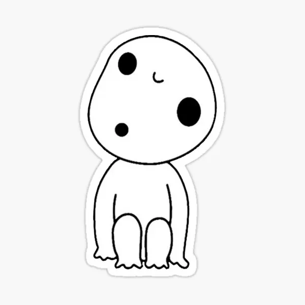 

Наклейки Kodama 5 шт. для мультяшной гостиной, художественный принт на окно, декор для комнаты, Забавный бампер для ноутбука, бутылки для воды, д...