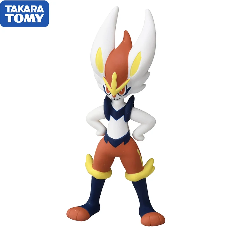 

Экшн-фигурка аниме TAKARA TOMY Pokemon Cinderace кавайная Модель Детская игрушка Рождественские подарки украшения