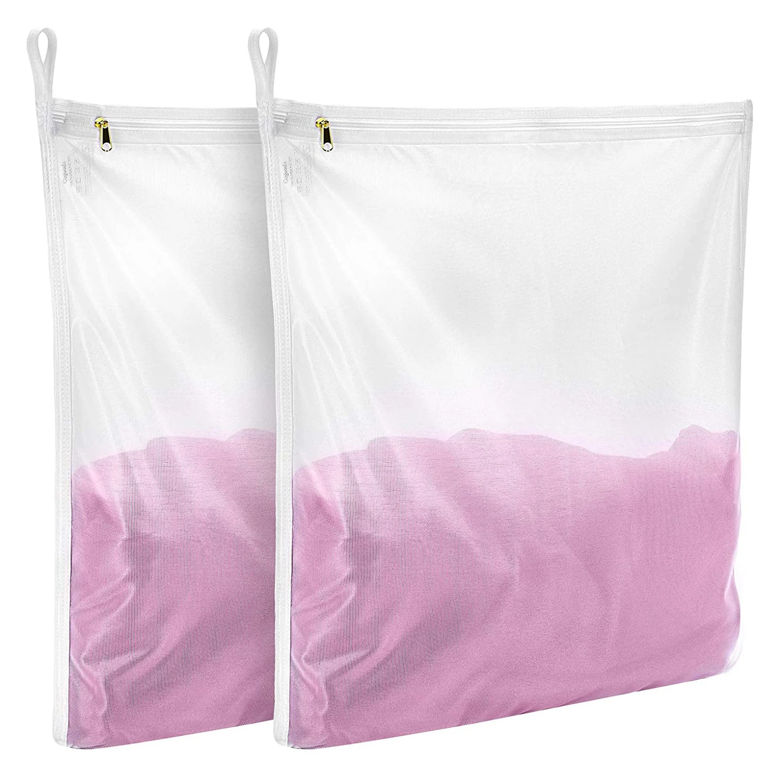 

Носки для стиральной машины 2 шт., детская одежда на молнии, Прочная Большая разноцветная сумка, многоразовый полиэстеровый дорожный бюстгальтер