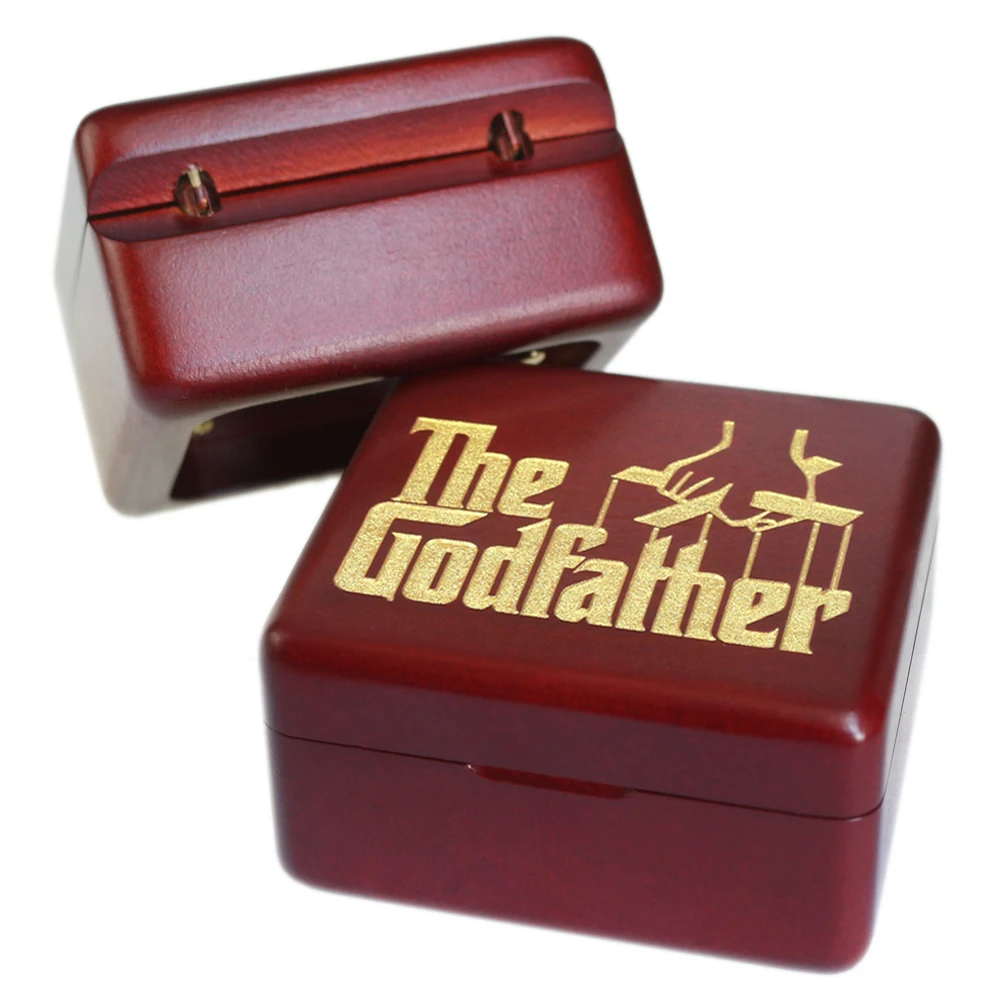 Деревянная музыкальная шкатулка Rosiking, бордовая, 