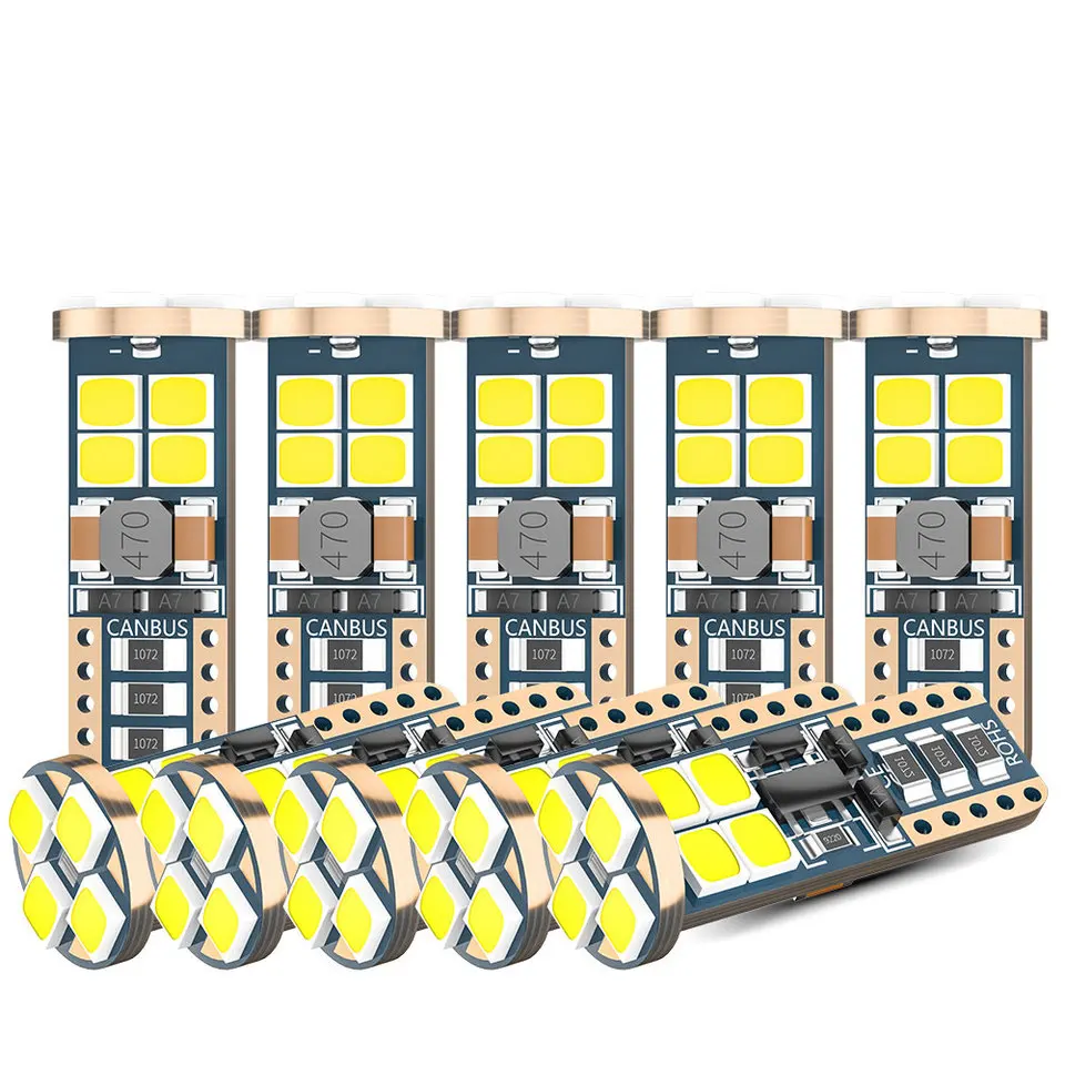 

Tcart Canbus W5W T10 лампы головного света 12-SMD 12 В/24 В 6500K белый 194 168 922 Автомобильный Интерьер Карта купольные огни парковочная лампа автомобильная лампа 4 Вт