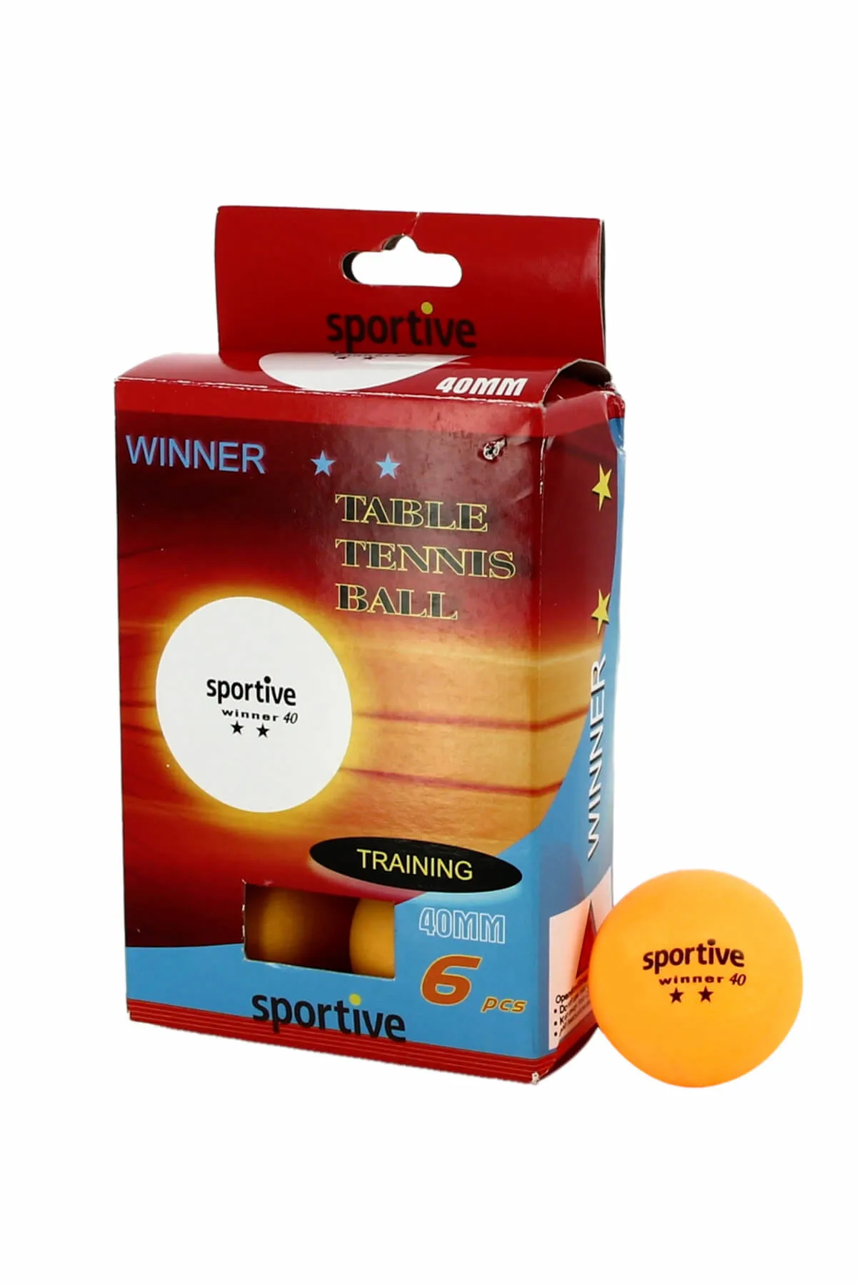 

Оранжевый мяч для настольного тенниса Winner 2 Star 6'Lı