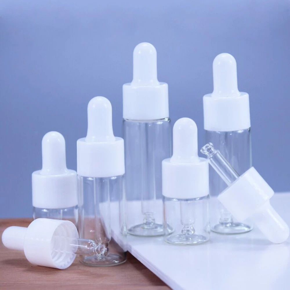 

2/3/5ml Mini Transparent Dropper Essence Bottled Refillable Small Essential Oil Bottle Travel Essential Accessories Cosmetic New