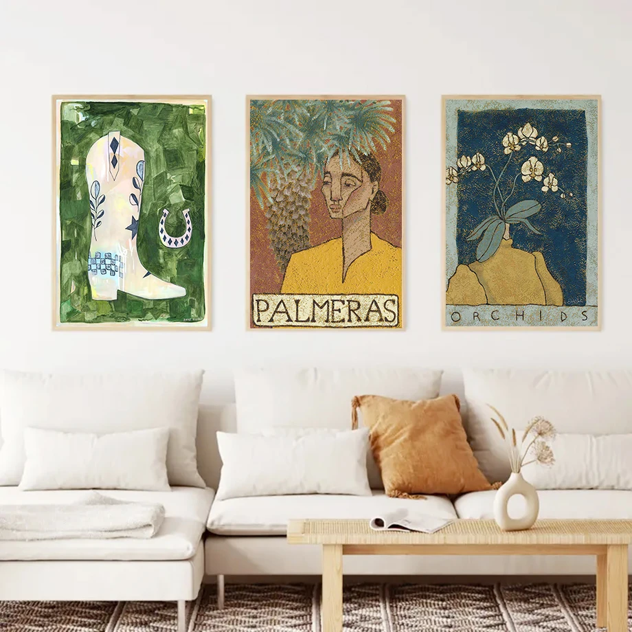 Настенный абстрактный постер с абстрактным принтом размеры в ассортименте