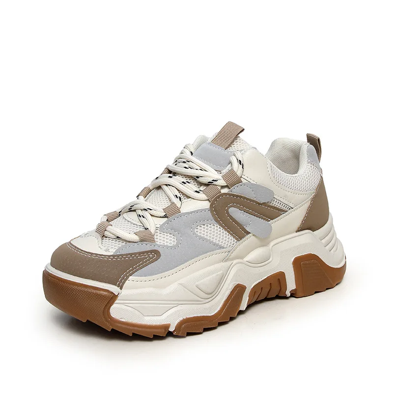 

Ladies Casual Shoes 2022 Spring New Arrival Lightweight Breathable Women Sneakers Solid Color Fashion Outdoor Platform Shoes