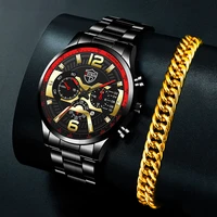 fashion heren horloges mannen sport rvs quartz horloge luxe mannelijke business casual armband horloge relogio masculino