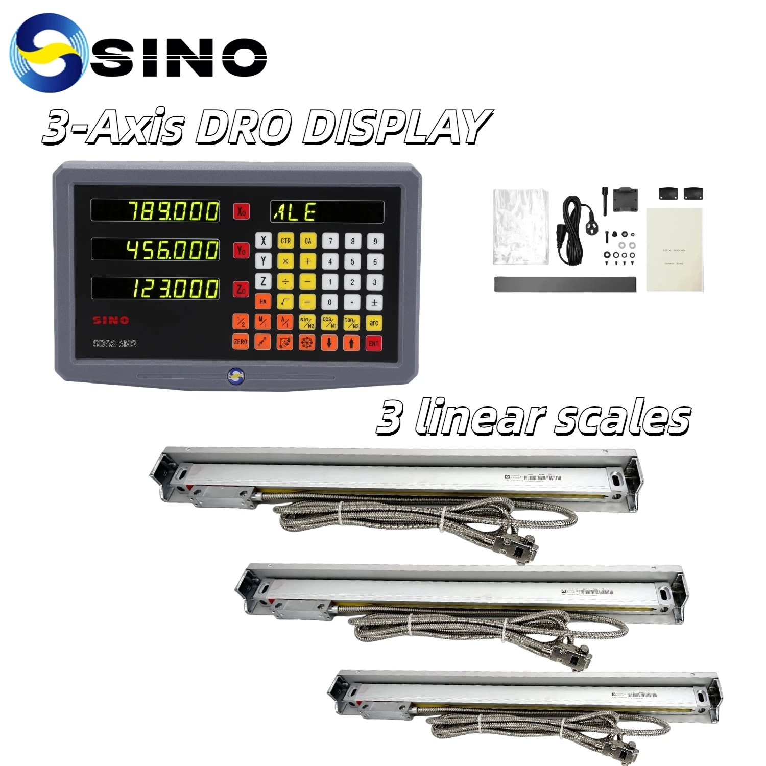 

SINO SDS2-3MS 3-осевой комплект DRO