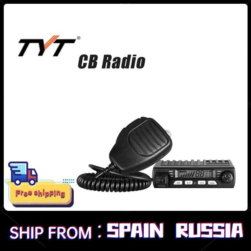 Mini Mobie CB Radio 25.615--30.105MHz Ham Trucker's walkie-talkie AM FM 4W/8W Amateur Car radio Station CB-40M AR-925