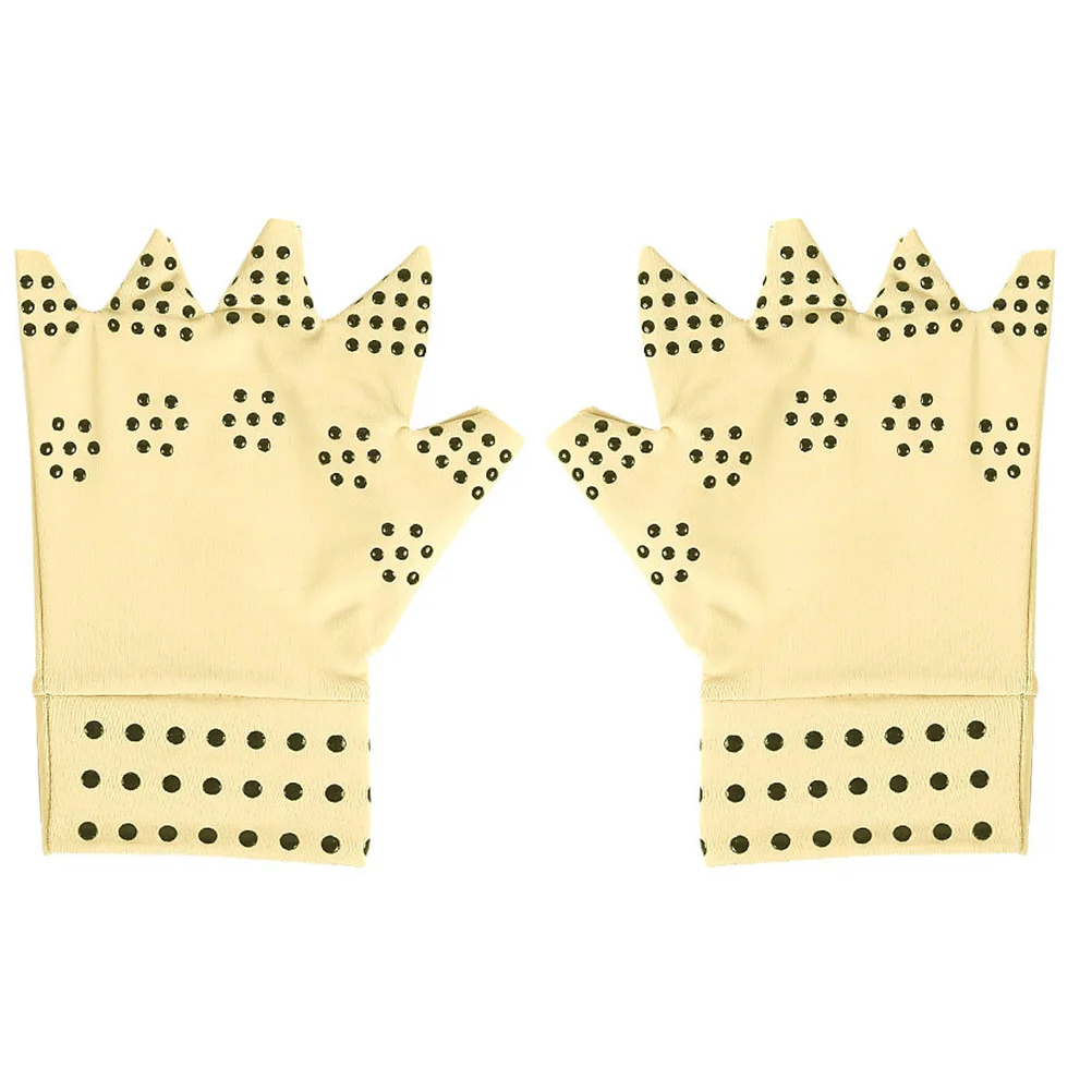 

Protective Gloves Anti Skid Arthritis Compression Magnetic for Half-finger