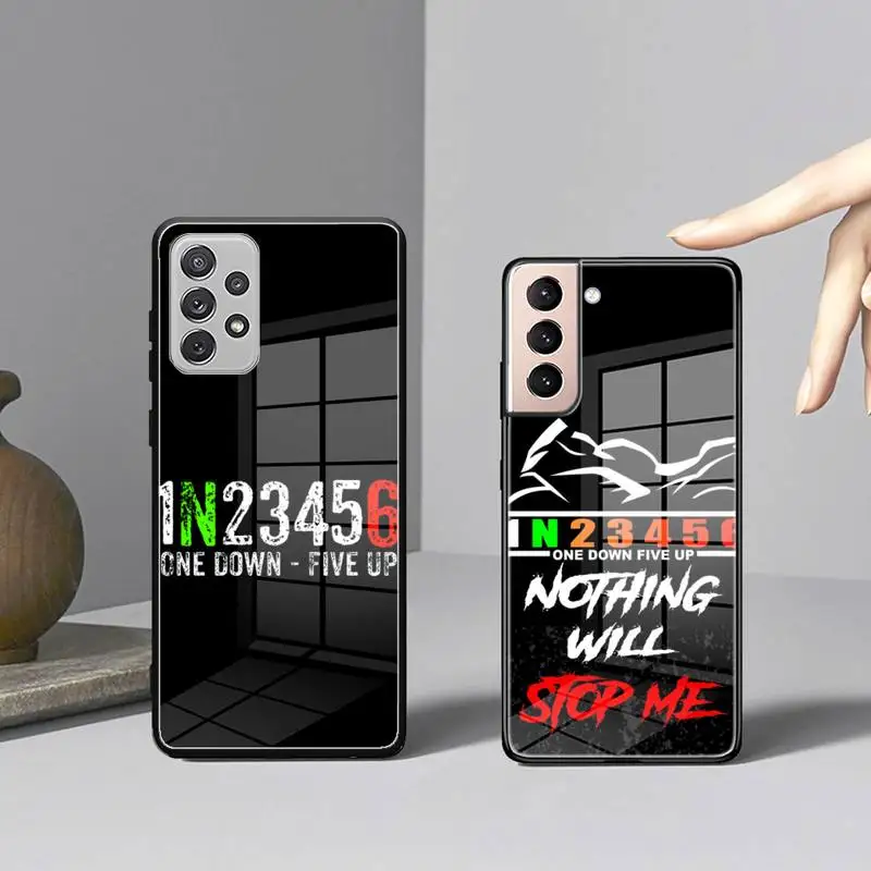 Материнский чехол для телефона Motorcycle Gear Coque с закаленным стеклом для Samsung S22 S21 S20 Ultra Pro S10 Plus Note10 20.