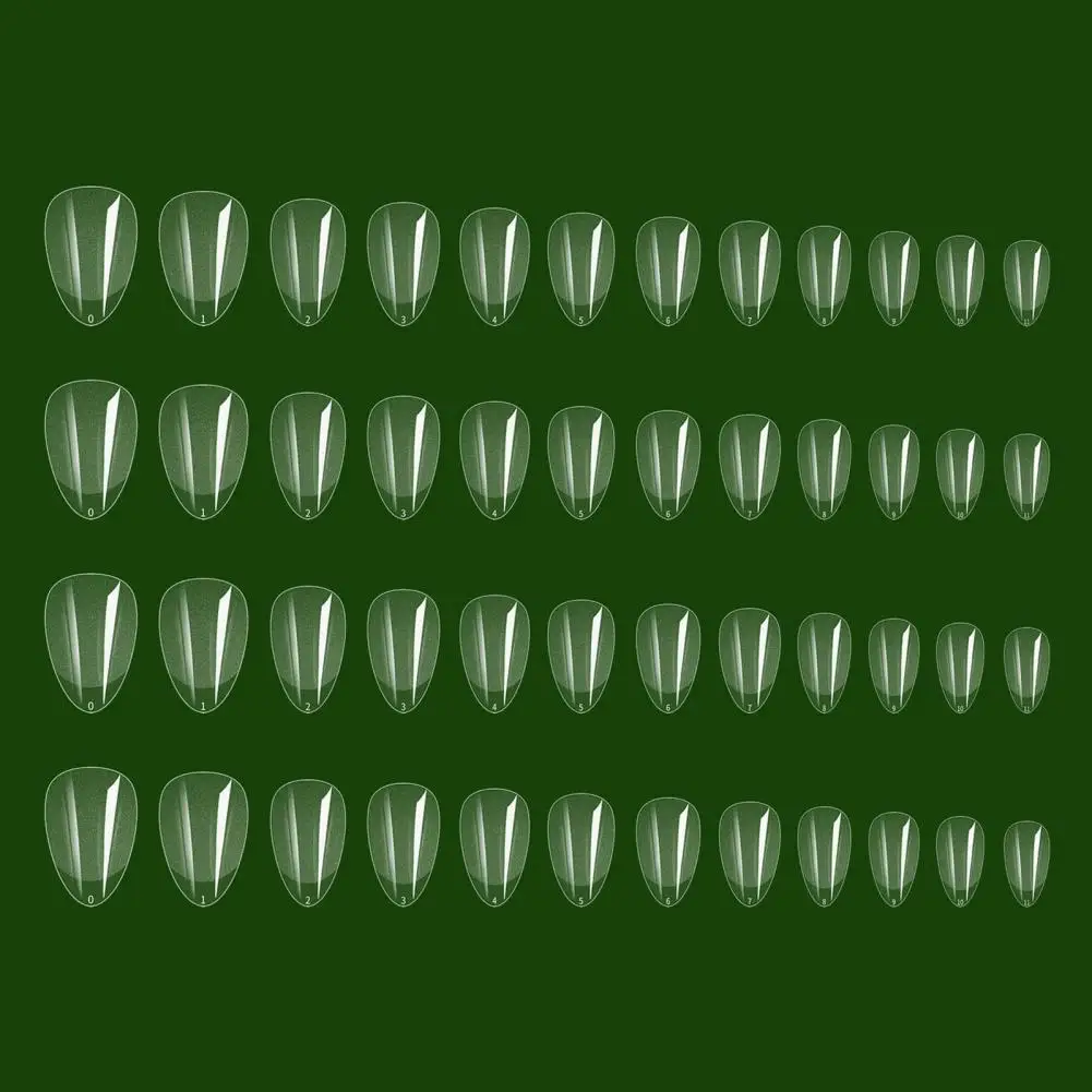 120 шт. накладные ногти прозрачные квадратные балетные предформованные