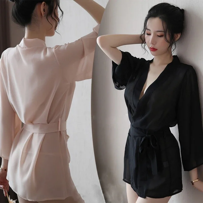 Лидер продаж модная сексуальная прозрачная домашняя одежда ночное платье