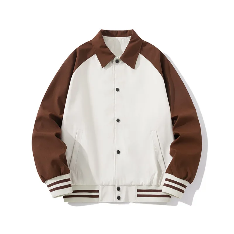 2024 New Trendy Jacket Unisex Color Block Fashion Baseball Cap Sleeve Length Regular Thin Clothing LOOSE Type Other