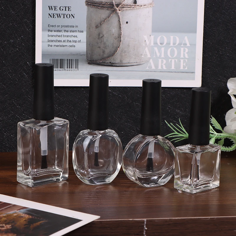 Пустые стеклянные бутылочки для лака ногтей HNKMP