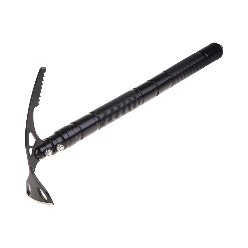 

2.09x13.38inch Black Tool Camping Pick Trowel Multi-function Pick Double-headed Small Hoe Scissors