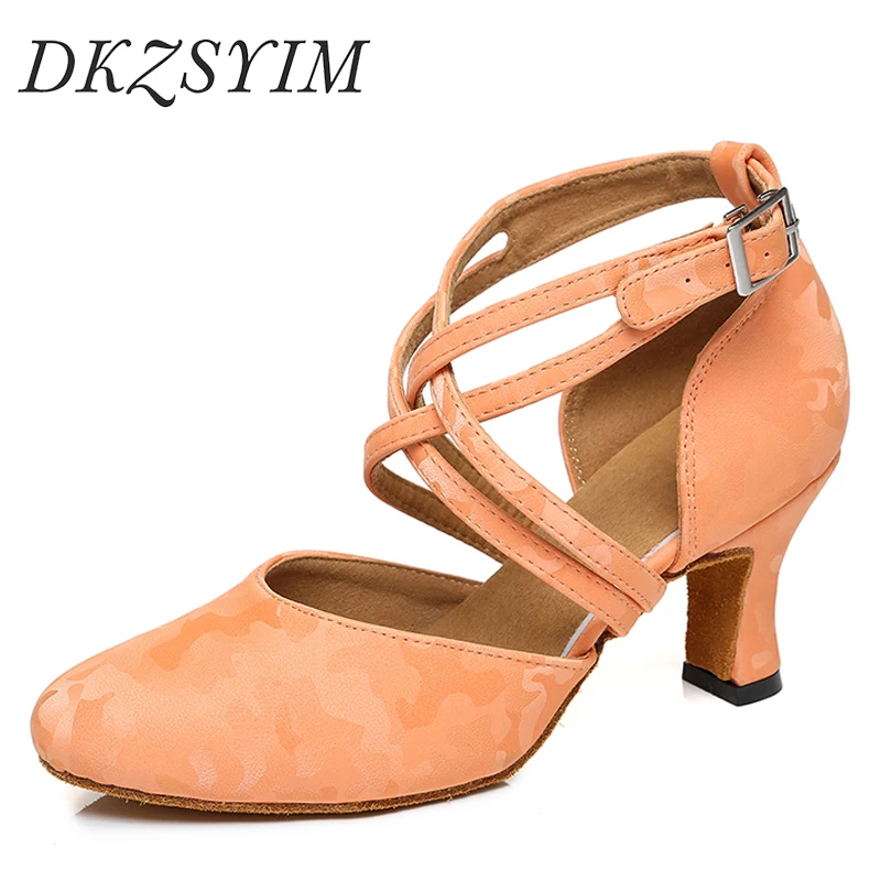 

Женские туфли для танго DKZSYIM, туфли с закрытым носком для помещений, обувь для танцев сальсы, бальной комнаты, современные туфли для девушек и женщин