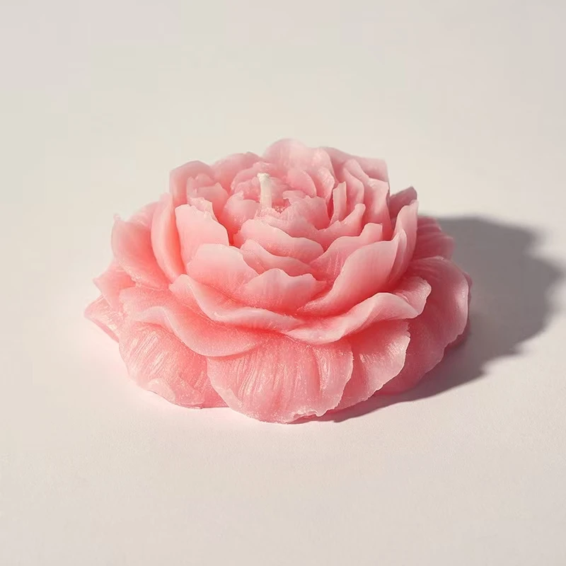 Аромат-компаньон подарок свеча в форме пиона орнамент для девочек День учителя