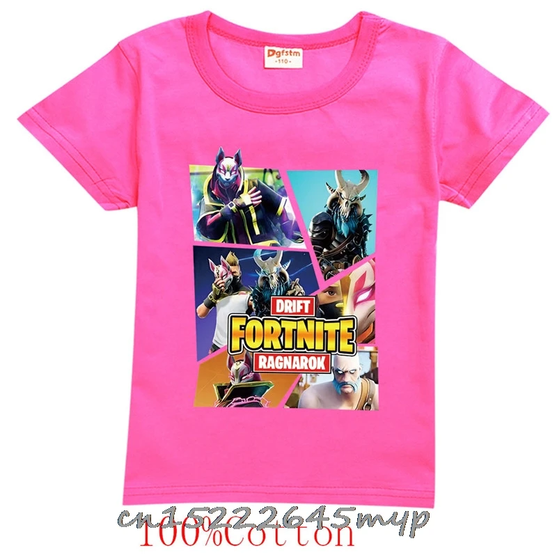 Детская одежда FORTNITE Game модные спортивные топы для мальчиков футболка с коротким