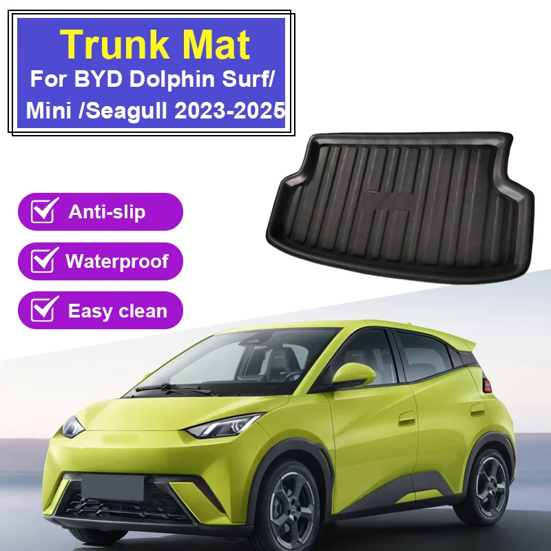 Фото Автомобильный коврик в багажник из ЭВА для BYD Dolphin Surf Dolphin Mini Seagull 2023-2025, лоток багажника, напольный коврик, детали автоаксессуаров №1