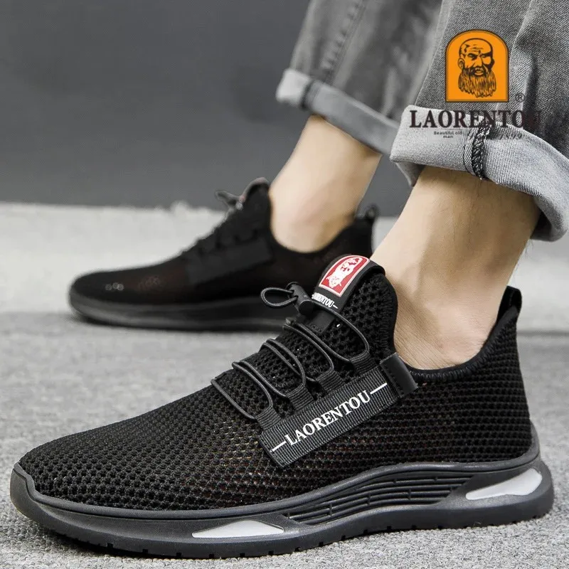 Новинка лета 2024 мужская спортивная обувь дизайн головы старика дышащая мягкая