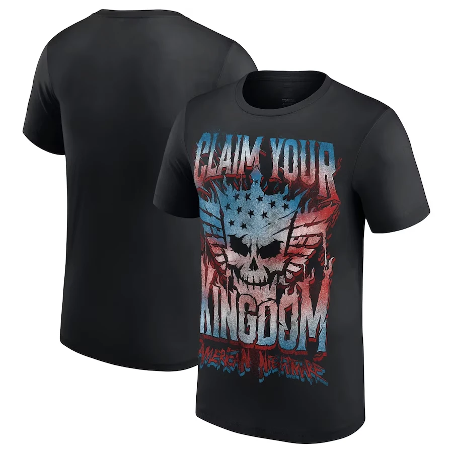 Black Cody Rhodes Claim Your Kingdom T-Shirt Summer Short Sleeve Sport Fashion Men Women Children Tee Shirt Tops