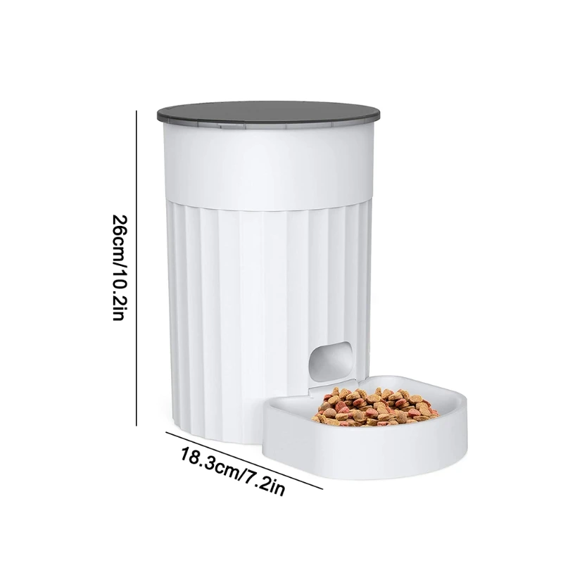 

3L Auto Pet Flexible Timed Feeding Food Dispenser Compatible for Freeze-Dried Dual Power Supply Customized Healthy Diet