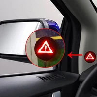 2pcs vehicle car blind spot detection system bsd warning light car rearview mirror safety distance radar detection signal lamp