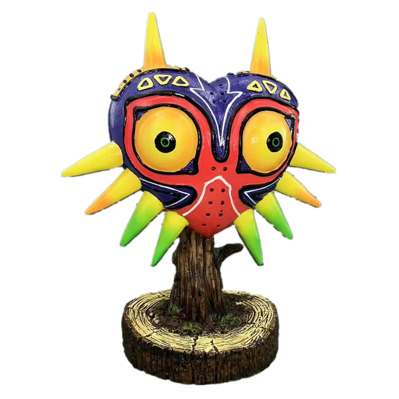 9.5 Inch Tall Painted The Legend of Zelda Majora's Mask Video Game Collectible 3D Figurine Statue Toy Pendant