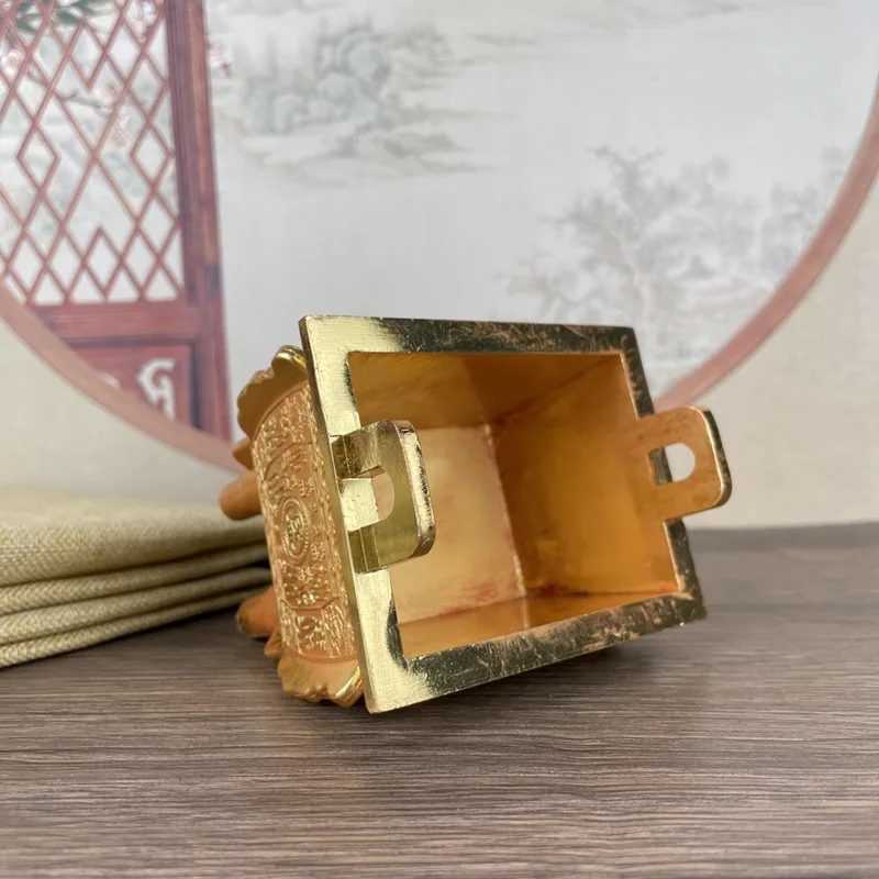 Домашняя курильница Shengding для помещений благовоний декоративная медная