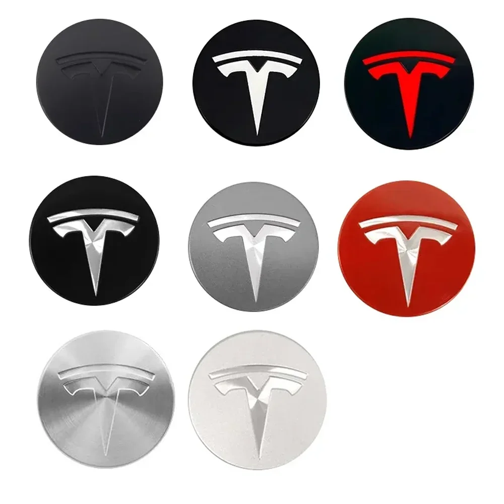 Фото Наклейки на колесные диски Tesla (Model 3, Y, S, X) с логотипом, 4 шт., 56 мм, высококачественные, персонализированные, аксессуары для авто №2