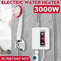 220v 3000w water heater bathroom kitchen instant electric hot water heater tap temperature display faucet shower tankless tap